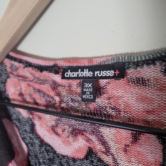 Charlotte Russe | Floral Lace Detail Cardigan - Picture 3 of 8